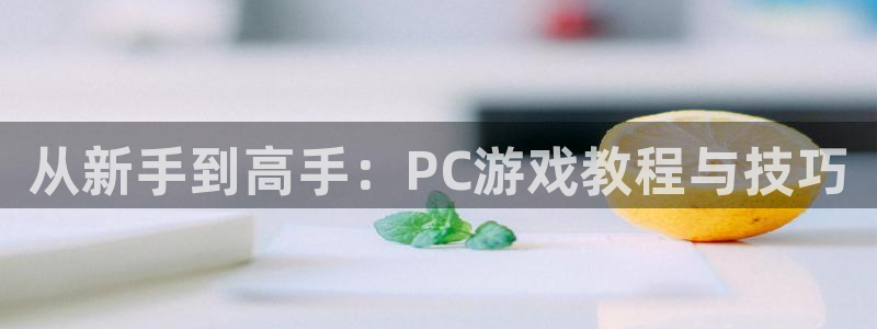 蓝冠娱乐娱乐：从新手到高手：PC游戏教程与技巧