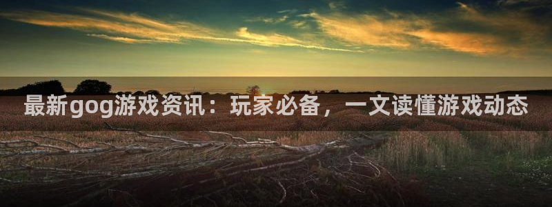 蓝冠娱乐官网登录：最新gog游戏资讯：玩家必备，一文读懂游戏