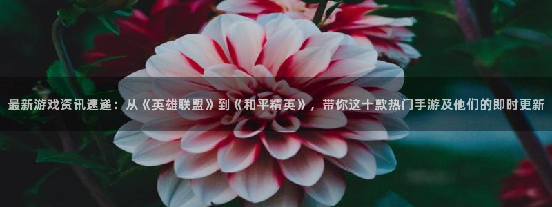 蓝冠娱乐官网：最新游戏资讯速递：从《英雄联盟》到《和平精英》